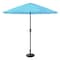 Pure Garden 9-Foot Outdoor Patio Umbrella and Base, Blue 50-101-BB - alternate 3
